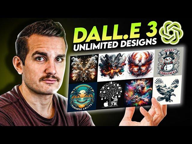 How To Make UNLIMITED T-Shirt Designs Using Dall-E 3