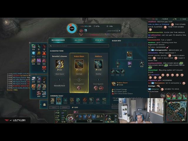 Old Tyler1 returns to int Annie Bot