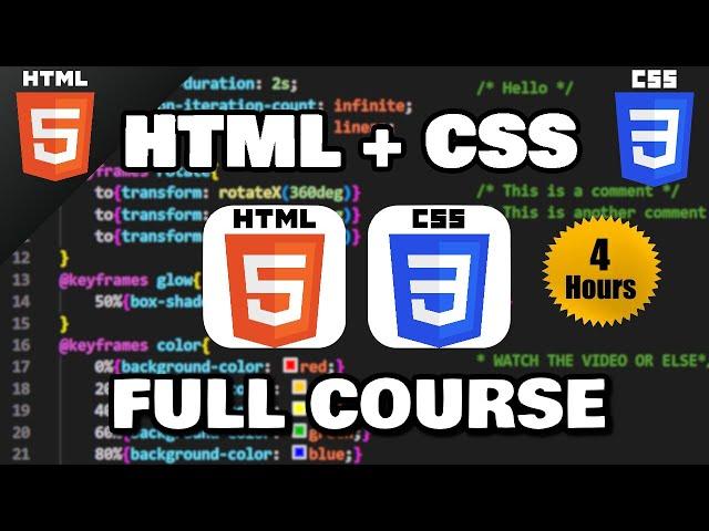 HTML & CSS Full Course for free 