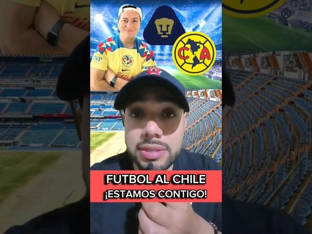 ¡AFICIONADO AGRED3 A YOUTUBER DE FUTBOL AL CHILE! #clubamerica #pumas #futbol #soccer #deportes