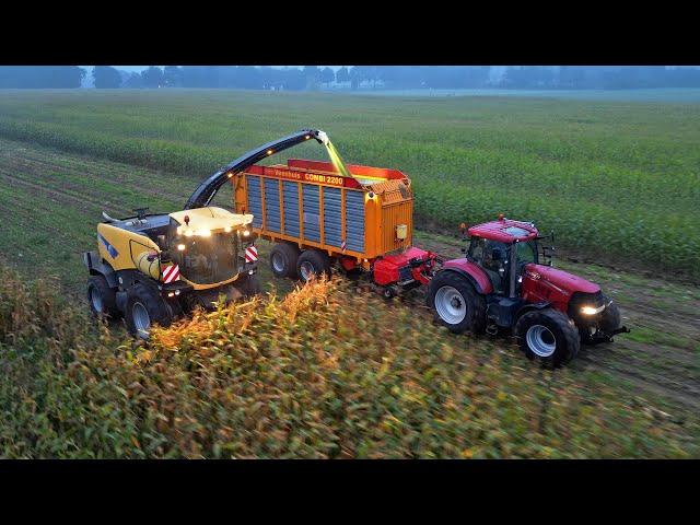 Mais Silage 2024 | New Holland FR9060 + Case IH + Deutz-Fahr | Sundermeijer