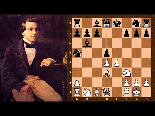 BEATING DAD AT CHESS || Paul Morphy vs Alonzo Morphy - risky d5 move