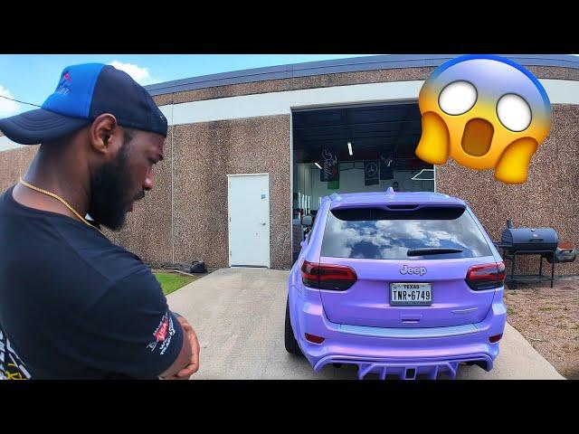 DROPPING MY CUSTOM PAINTED TRACKHAWK OFF TO CARTER CAR CARE
