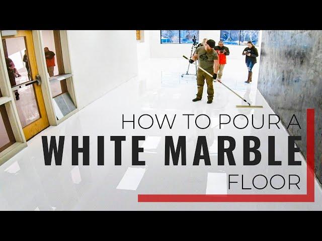 HOW TO | Pour a White Marble Floor