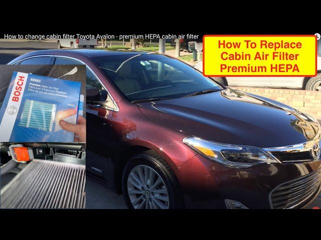 How to change cabin filter Toyota Avalon - premium HEPA cabin air filter
