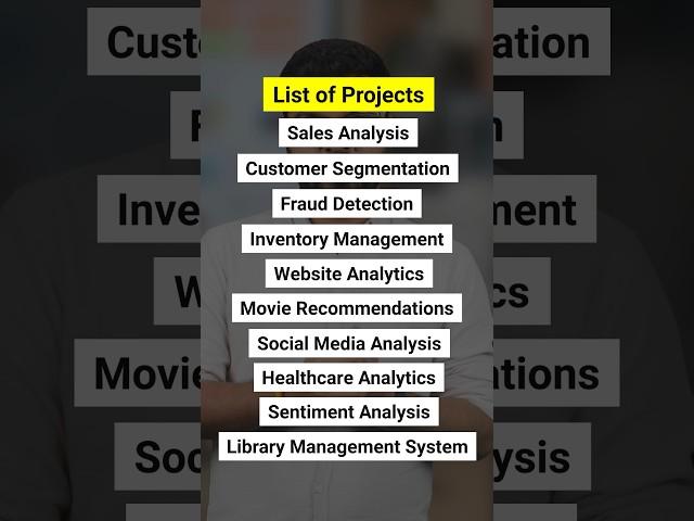 10 SQL Projects for your Data Analyst Portfolio/Resume! Must DO #dataanalytics #sql #project