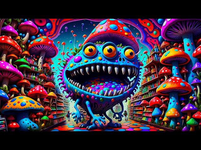 Psychedelic Monsters Party - Ai Generated Video Animation, Created by Artificial Intelligence