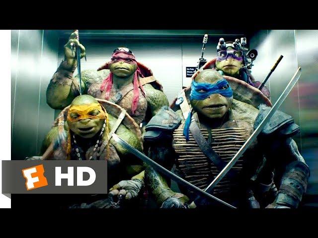 Teenage Mutant Ninja Turtles (2014) - Elevator Freestyle Scene (8/10) | Movieclips