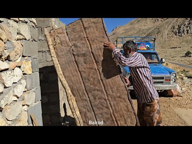 nomadic life; Mountain kitchen with a new door and a greener garden than ever