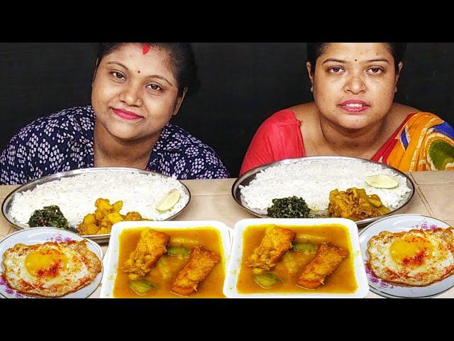 FISH HEAD CURRY FISH CURRY EGG RICE EATING CHALLENGE // food family & more