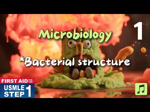 Microbiology. Bacterial structure. 2024 First Aid USMLE Step 1 #medicine_review