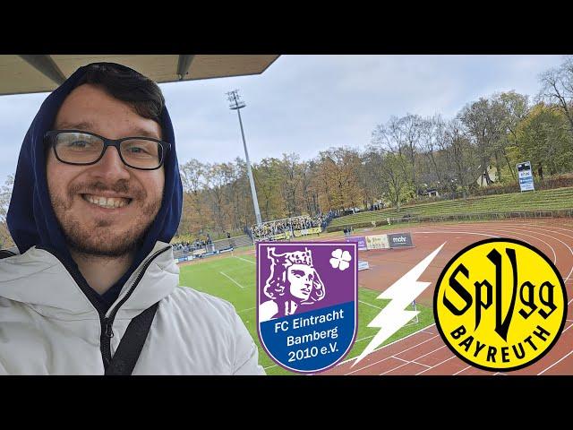 OBERFRANKENDERBY: Starker Auswärtsblock🟡️ + Pyro | Eintracht Bamberg vs SpVgg Bayreuth Stadionvlog