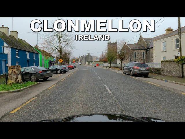 DRIVING through CLONMELLON VILLAGE in IRELAND  4K (60fps)