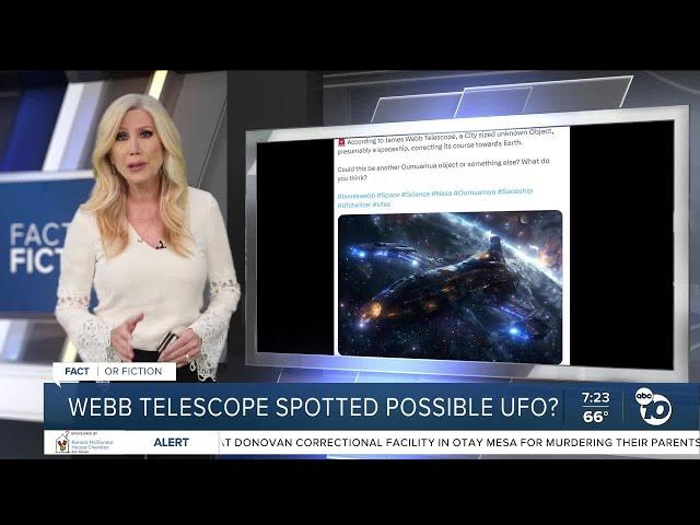 Fact or Fiction: Webb telescope spotted possible UFO