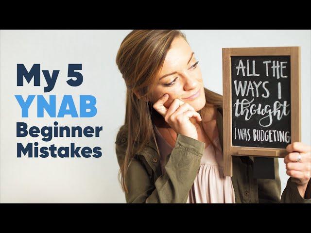 My 5 YNAB Beginner Mistakes