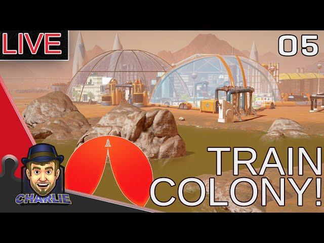 A GREENER TRAIN RIDE ON MARS! - Surviving Mars Martian Express Gameplay - 05 - Live