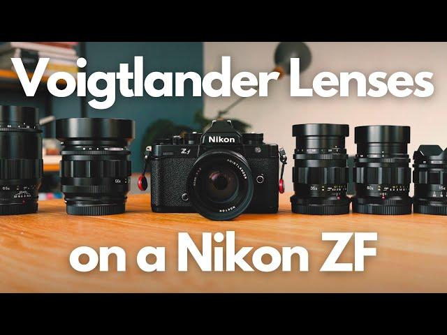 Voigtlander Z lenses on a Nikon ZF