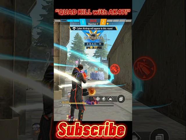 "4 Kills in Seconds! AK47 Quad Kill Highlight | Free Fire"#shorts#shortsfeed#tanjilff#vairal