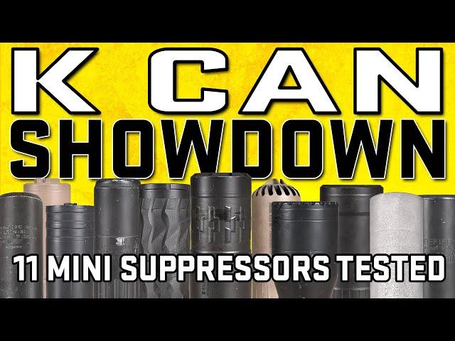 K Can Showdown - 11 Mini Suppressors Put Through Head-To-Head Testing