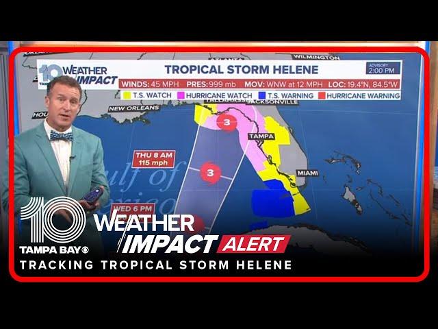 Tracking the Tropics: Tropical Storm Helene | 2 p.m. Tuesday update