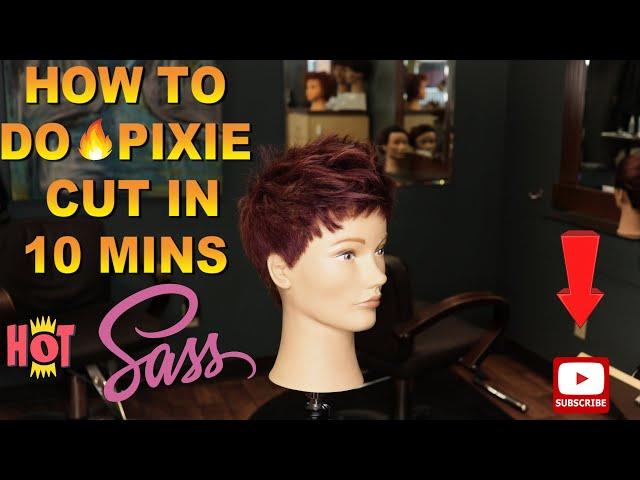 How to cut pixie haircut step by step tutorial for beginners,short haircut for women #pixie#haircut