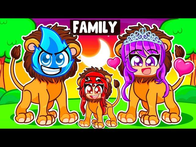 Having a LION FAMILY With MY GIRLFRIEND in Roblox!