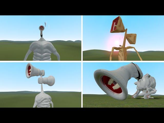 WEIRD MEGAPHONES AND MEGAHORNS COMPILATION!! Garry's Mod [Leovincible Siren Heads]