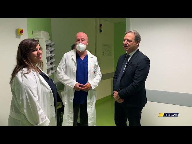 SPECIALE TELERAMA NEWS   ISPEZIONE DEL CONSIGLIERE REGIONALE PAOLO PAGLIARO ALL'ONCOLOGICO DI LECCE