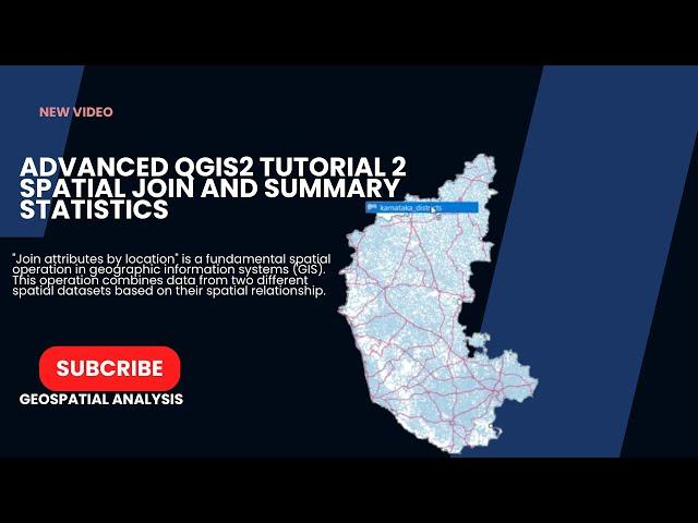 Advanced QGIS2 Tutorial 2 || Spatial Join and Summary Statistics