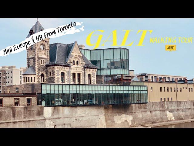 Mini Europe Near Toronto | Galt-Cambridge Walking Tour 4K | Ontario Canada