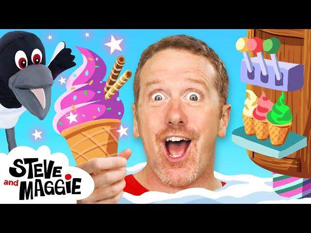 Finger Family Gingerbread House Story for Kids with Steve and Maggie | Ice Cream for Kids