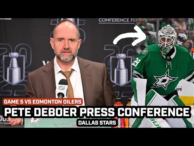 Pete DeBoer HONEST About Blaming Jake Oettinger After Series LOSS vs Oilers