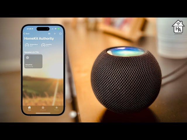 First look at HomePod Mini temperature and humidity sensors in HomeKit in iOS 16.3