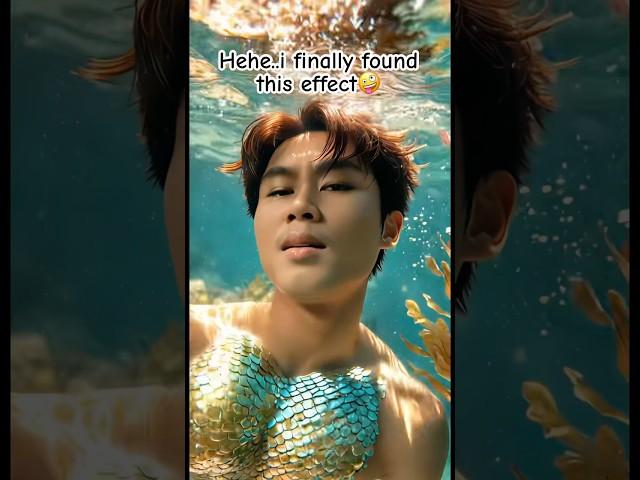 I am mermaid yo #beach #mermaid #filter #feedshorts #shortvideo