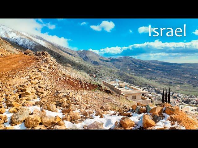 Road Trip Through the Golan Heights: Mt. Hermon  Druze Community Town Majdal Shams  National Park.