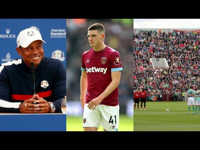 The Sports Pages: Tiger Woods | Pogba vs. José | Rice to England | Maurice Fitz | Liam Miller