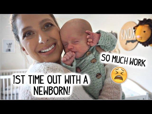 1ST TIME OUT WITH A NEWBORN! DAY IN THE LIFE VLOG