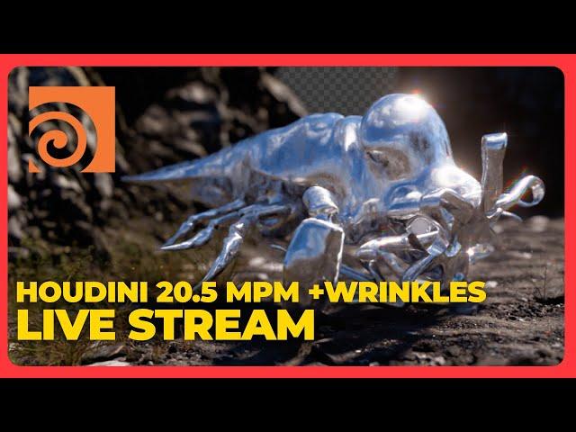 VFX LIVE: HOUDINI 20.5 MPM +WRINKLES