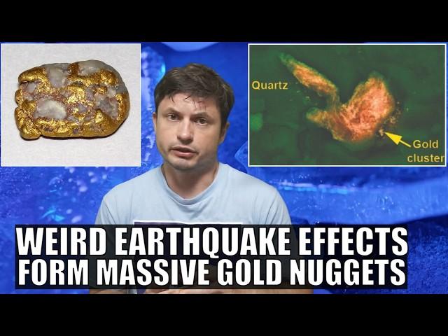 Earthquakes and Piezoelectricity Form Massive Gold Nuggets Inside Quartz