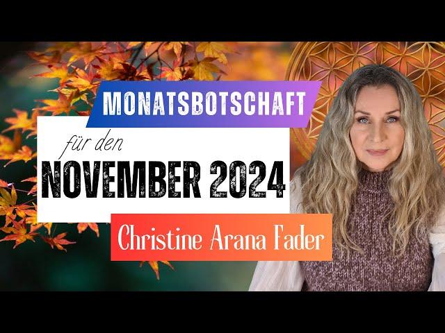 Monatsbotschaft November 2024 - DRACHEN AVALON CHAKRA