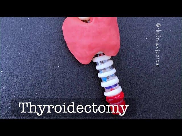 Playdough Surgery - Total Thyroidectomy (and parathyroid autotransplantation)