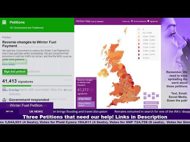  General Election Petition  Farmer Inheritance Petition  Winter Fuel Allowance Petition