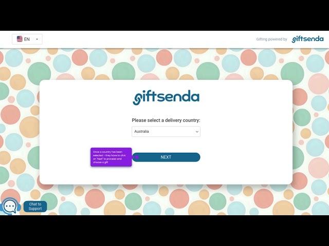 Receiving a Gift Invite | Giftsenda