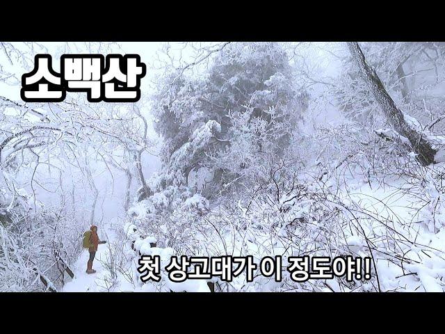 소백산  /  천동 코스 (원점회귀) /  첫 눈꽃과 상고대 / 잘  정비 된 길 때문에 지루한 코스(?)