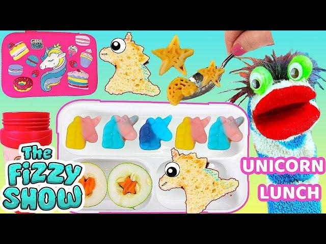 Fizzy Packs a Unicorn Themed School Lunch Box