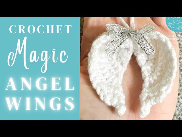 EASIEST EVER NO SEW CROCHET ANGEL WINGS - MAGIC ANGEL WINGS CROCHET PATTERN