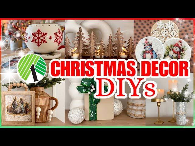 DOLLAR TREE CHRISTMAS DECOR CRAFTS  EASY AFFORDABLE CHRISTMAS DIYS!!