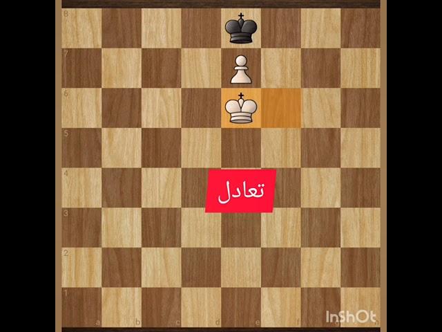 الطريقة الصحيحة لترقية بيدق في نهاية الشطرنج : بيدق وملك امام ملك