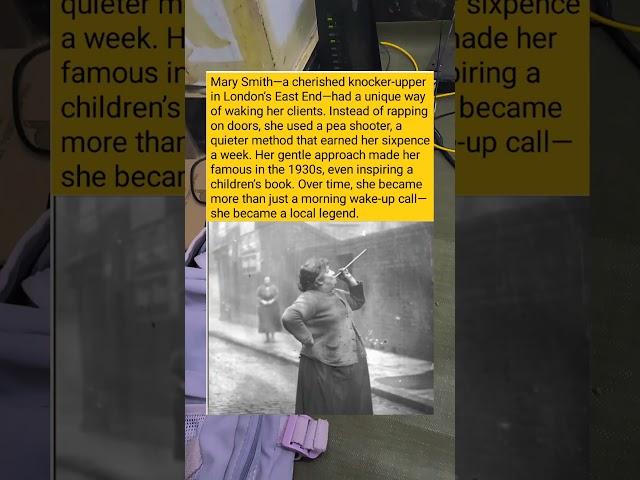 She Woke Up London with a Pea Shooter – The Last ‘Knocker-Upper