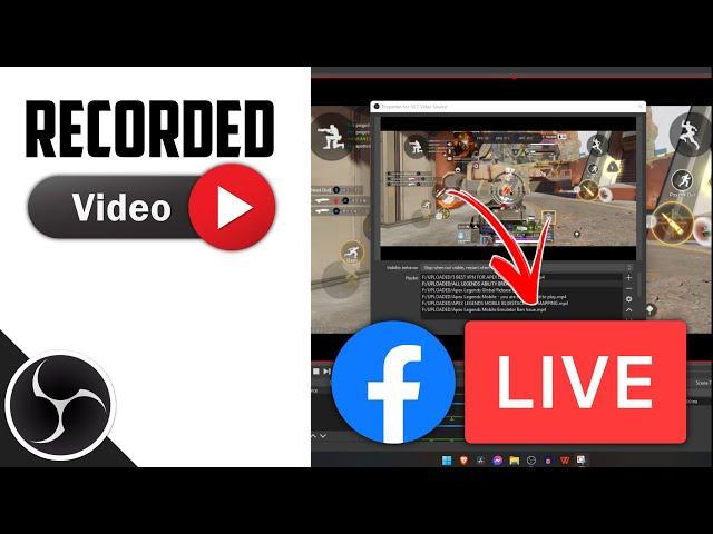 HOW TO LIVE STREAM PRE RECORDED VIDEO ON FACEBOOK LIVE